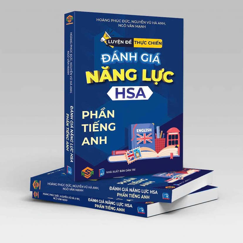 Sách - Luyện đề thực chiến Đánh giá năng lực HSA - Phần Tiếng anh